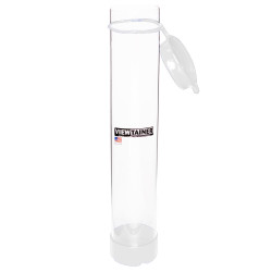 Viewtainer Tethered Cap Storage Container- säilytyskotelo, sävy White