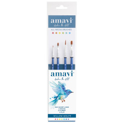 Amavi Willow Wolfe -sivellinsetti, 4 kpl