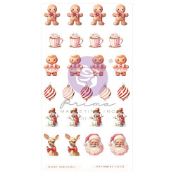 Prima 25 & Peppermint Puffy Stickers -tarrat 