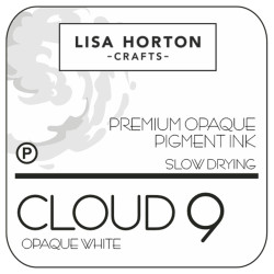 Lisa Horton Crafts Cloud 9 Opaque Pigment -mustetyyny, sävy Opaque White