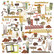 49 and Market Laser Cut Outs -leikekuvat, Vintage Orchard, Elements