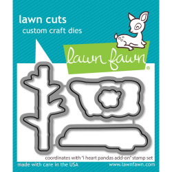 Lawn Fawn stanssi I Heart Pandas Add-On