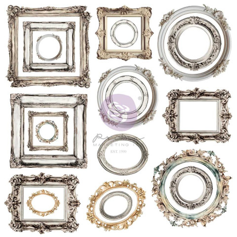 Prima Return To Wonderland Ephemera -leikekuvat, Vintage Frames