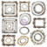 Prima Return To Wonderland Ephemera -leikekuvat, Vintage Frames