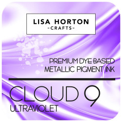 Lisa Horton Crafts Cloud 9 Metallic -mustetyyny, sävy Ultraviolet