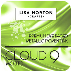 Lisa Horton Crafts Cloud 9 Metallic -mustetyyny, sävy Mojito