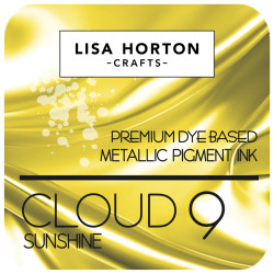 Lisa Horton Crafts Cloud 9 Metallic -mustetyyny, sävy Sunshine