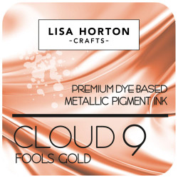 Lisa Horton Crafts Cloud 9 Metallic -mustetyyny, sävy Fool's Gold