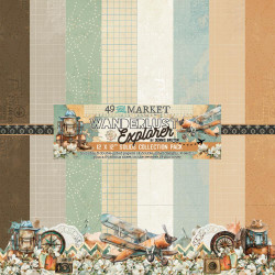 49 and Market paperipakkaus Wanderlust Explorer Solids, 12