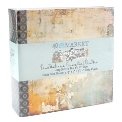 49 and Market Foundations Binder Wanderlust Explorer -kansio