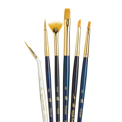 Princeton Real Value Golden Taklon -sivellinsetti, 6 kpl