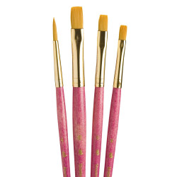 Princeton Real Value Golden Taklon -sivellinsetti, 4 kpl