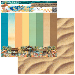 49 and Market paperipakkaus Beach Vibes Solids, 12