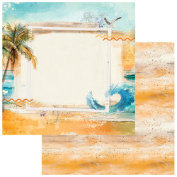 49 and Market Beach Vibes skräppipaperi Shoreline