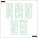Mambi Stencil Fan Book -sapluunat Holiday