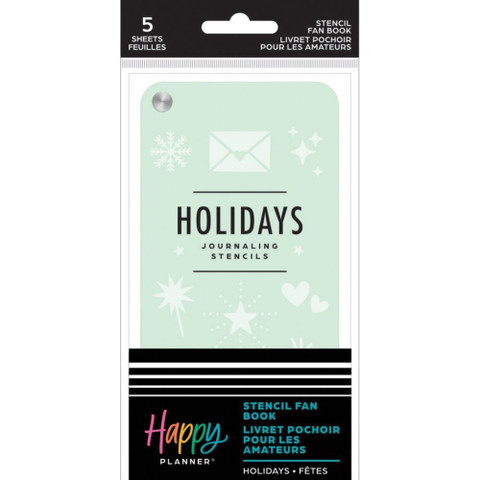 Mambi Stencil Fan Book -sapluunat Holiday