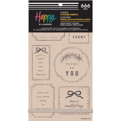 Mambi Happy Planner Value Pack -tarrapakkaus Heritage Charm