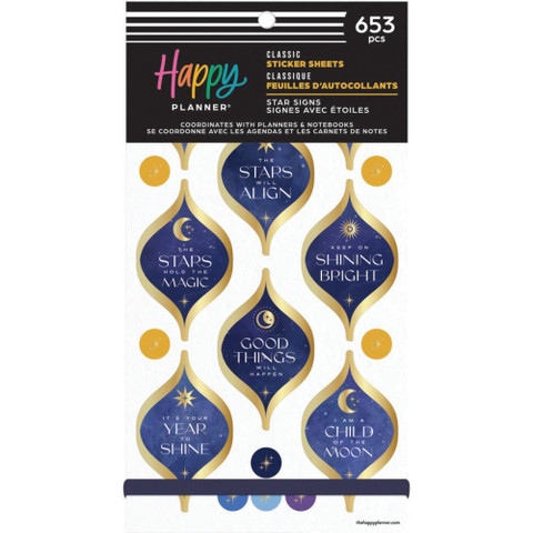 Mambi Happy Planner Value Pack -tarrapakkaus Star Signs