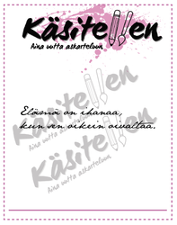 Käsitellen leimasin Elämä on ihanaa