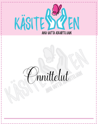 Käsitellen leimasin Onnittelut