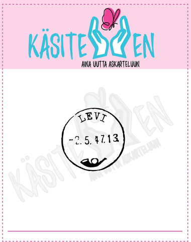 Käsitellen leimasin Levi