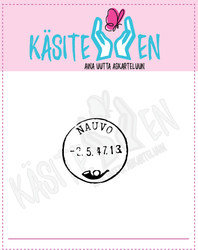 Käsitellen leimasin Nauvo