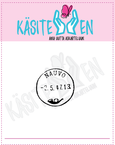 Käsitellen leimasin Nauvo