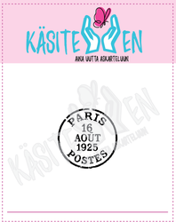 Käsitellen leimasin Paris Postes