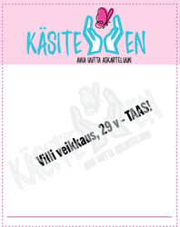 Käsitellen leimasin Villi veikkaus