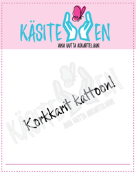 Käsitellen leimasin Korkkarit kattoon