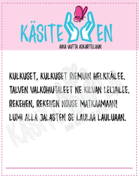 Käsitellen leimasin Kulkuset