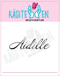 Käsitellen leimasin Äidille