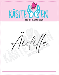 Käsitellen leimasin Äidille