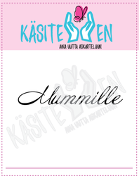 Käsitellen leimasin Mummille