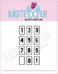 Käsitellen leimasin Numbers