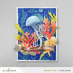 Altenew stanssi Creative Cuts,  Zero-Waste: Beneath the Blue