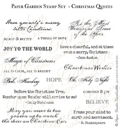 Paper Garden leimasin Christmas Quotes