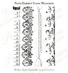 Paper Garden leimasin Measured