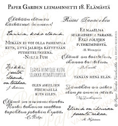 Paper Garden leimasin Elämästä