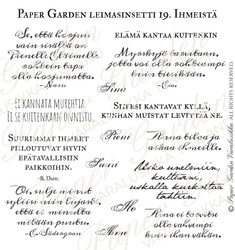 Paper Garden leimasin Ihmeistä