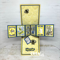 Crealies Twist & Pop Panels B7, Concertina & Booklet  -stanssisetti