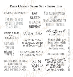Paper Garden leimasin Sandy Toes