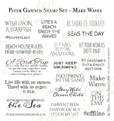 Paper Garden leimasin Make Waves
