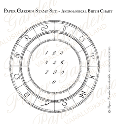 Paper Garden leimasin Astrological Birth Chart