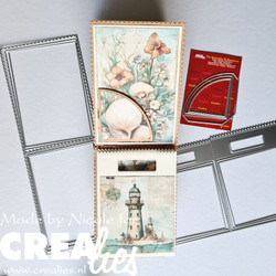 Crealies stanssi Double Card Postage Stamp