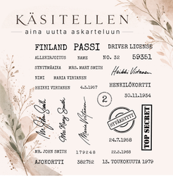 Käsitellen leimasin Travel 2