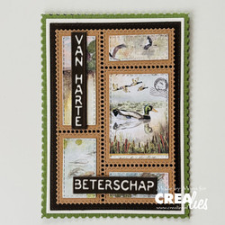 Crealies stanssi Postage Stamp frame Karen