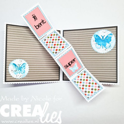 Crealies stanssi  Twist & Pop A Diagonal for 4 panels