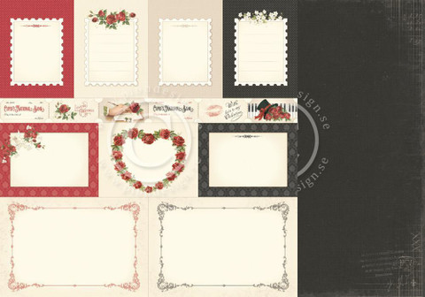 Pion Design To My Valentine skräppipaperi Memory Notes