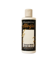 Stamperia Allegro -akryylimaali, sävy Titanium White